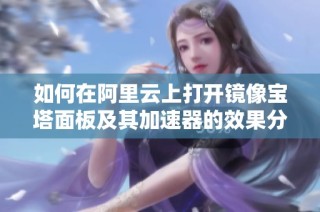 如何在阿里云上打开镜像宝塔面板及其加速器的效果分析