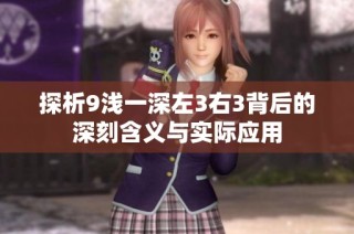 探析9浅一深左3右3背后的深刻含义与实际应用