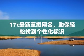 17c最新草拟网名，助你轻松找到个性化标识