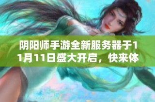 阴阳师手游全新服务器于11月11日盛大开启，快来体验精彩内容！