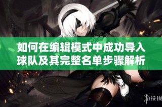 如何在编辑模式中成功导入球队及其完整名单步骤解析