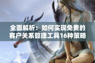 全面解析：如何实现免费的客户关系管理工具16种策略