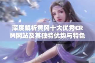 深度解析黄冈十大优秀CRM网站及其独特优势与特色