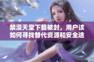 禁漫天堂下载被封，用户该如何寻找替代资源和安全途径