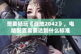 想要畅玩《战地2042》，电脑配置需要达到什么标准