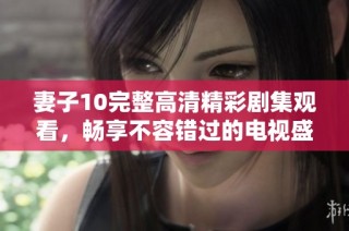 妻子10完整高清精彩剧集观看，畅享不容错过的电视盛宴