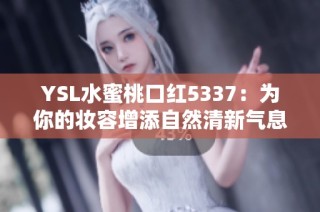 YSL水蜜桃口红5337：为你的妆容增添自然清新气息