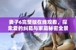 妻子6完整版在线观看，探索爱的纠葛与家庭秘密全景剧情解析