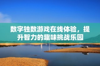 数字独数游戏在线体验，提升智力的趣味挑战乐园