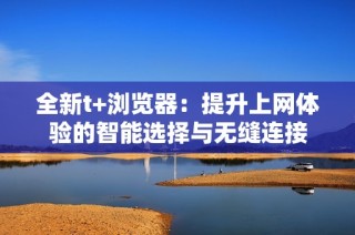 全新t+浏览器：提升上网体验的智能选择与无缝连接