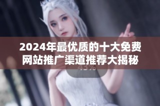 2024年最优质的十大免费网站推广渠道推荐大揭秘