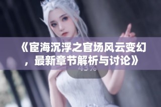 《宦海沉浮之官场风云变幻，最新章节解析与讨论》