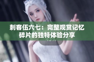 刺客伍六七：完整观赏记忆碎片的独特体验分享
