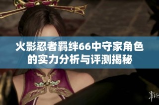 火影忍者羁绊66中守家角色的实力分析与评测揭秘