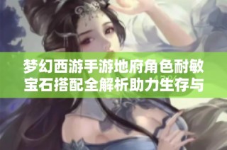 梦幻西游手游地府角色耐敏宝石搭配全解析助力生存与输出提升