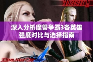 深入分析魔兽争霸3各英雄强度对比与选择指南