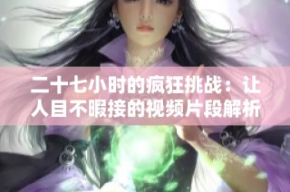 二十七小时的疯狂挑战：让人目不暇接的视频片段解析