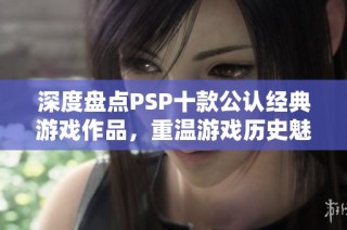 深度盘点PSP十款公认经典游戏作品，重温游戏历史魅力