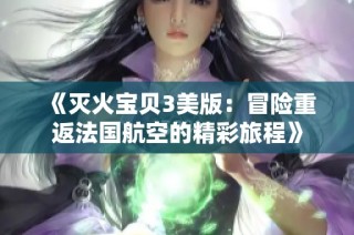 《灭火宝贝3美版：冒险重返法国航空的精彩旅程》