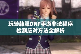 玩转韩服DNF手游非法程序检测应对方法全解析
