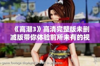《高潮3》高清完整版未删减版带你体验前所未有的视觉盛宴与情感冲击