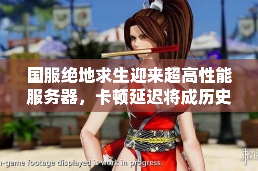 国服绝地求生迎来超高性能服务器，卡顿延迟将成历史
