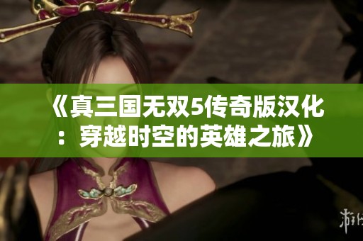 《真三国无双5传奇版汉化：穿越时空的英雄之旅》