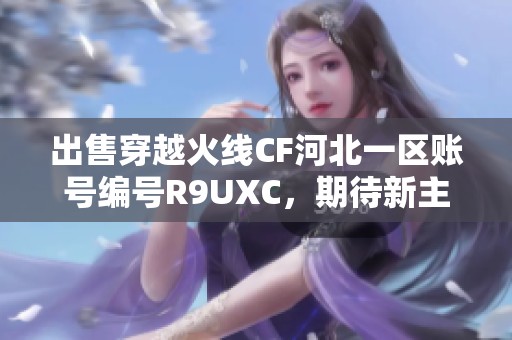 出售穿越火线CF河北一区账号编号R9UXC，期待新主人的到来