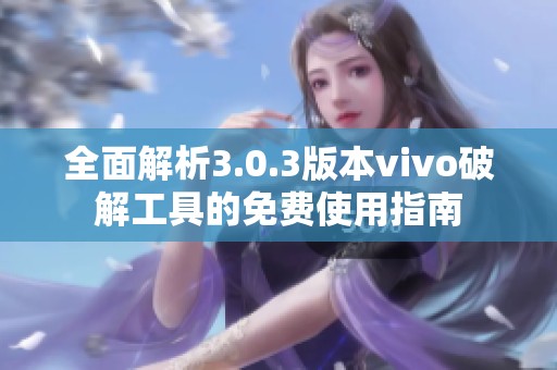 全面解析3.0.3版本vivo破解工具的免费使用指南