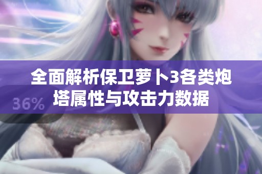 全面解析保卫萝卜3各类炮塔属性与攻击力数据