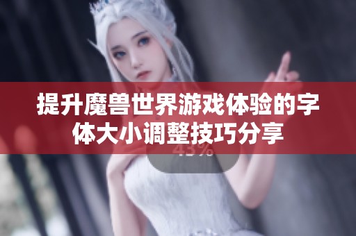 提升魔兽世界游戏体验的字体大小调整技巧分享