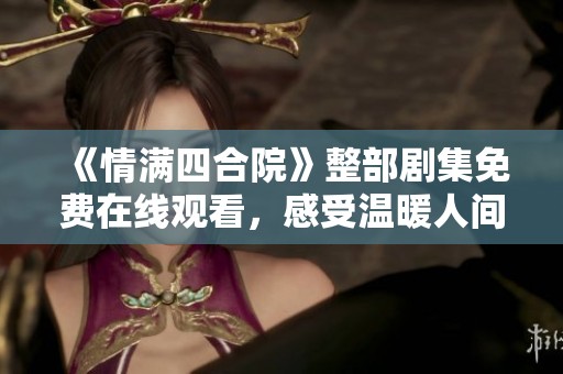 《情满四合院》整部剧集免费在线观看，感受温暖人间故事