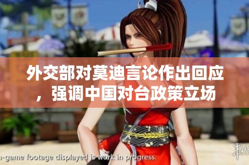 外交部对莫迪言论作出回应，强调中国对台政策立场
