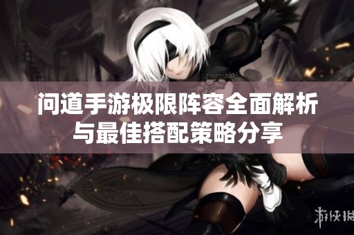 问道手游极限阵容全面解析与最佳搭配策略分享