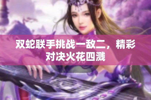 双蛇联手挑战一敌二，精彩对决火花四溅