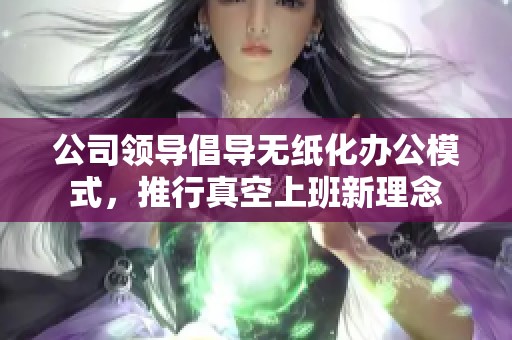 公司领导倡导无纸化办公模式，推行真空上班新理念