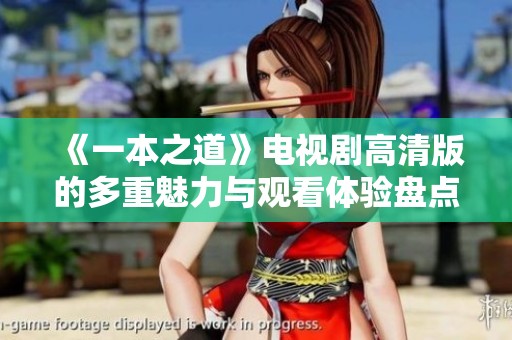 《一本之道》电视剧高清版的多重魅力与观看体验盘点