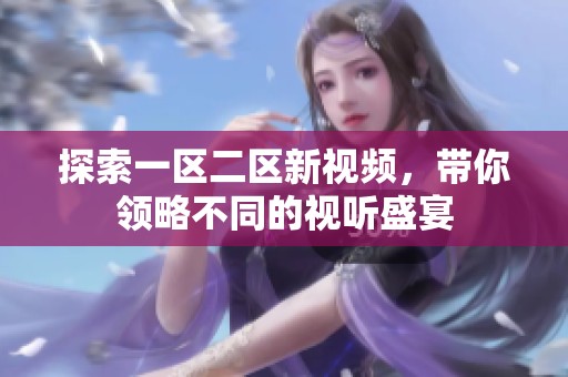 探索一区二区新视频，带你领略不同的视听盛宴
