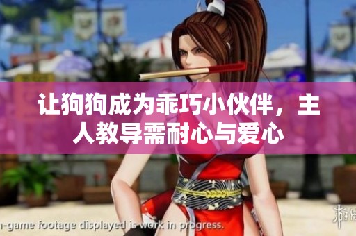 让狗狗成为乖巧小伙伴，主人教导需耐心与爱心