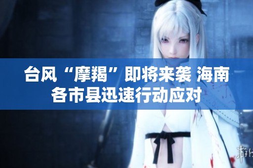 台风“摩羯”即将来袭 海南各市县迅速行动应对