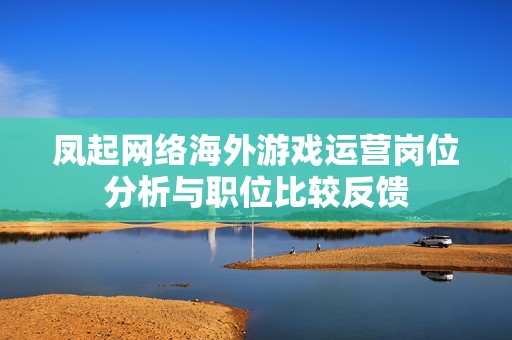 凤起网络海外游戏运营岗位分析与职位比较反馈