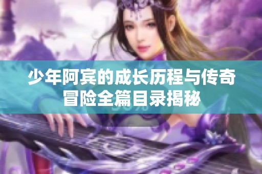 少年阿宾的成长历程与传奇冒险全篇目录揭秘