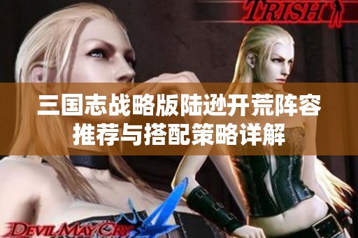 三国志战略版陆逊开荒阵容推荐与搭配策略详解