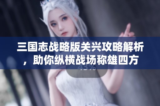 三国志战略版关兴攻略解析，助你纵横战场称雄四方