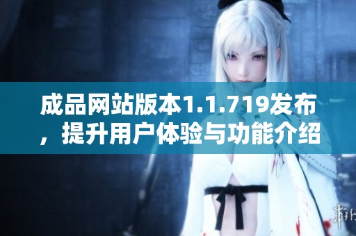 成品网站版本1.1.719发布，提升用户体验与功能介绍