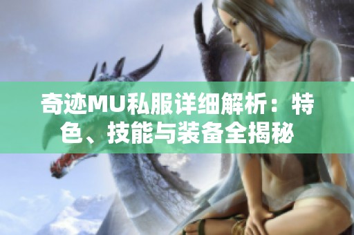 奇迹MU私服详细解析：特色、技能与装备全揭秘