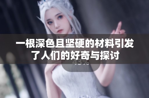 一根深色且坚硬的材料引发了人们的好奇与探讨