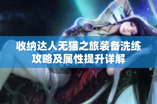 收纳达人无猫之旅装备洗练攻略及属性提升详解