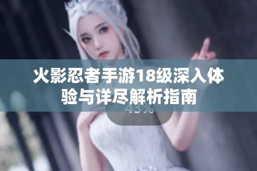 火影忍者手游18级深入体验与详尽解析指南