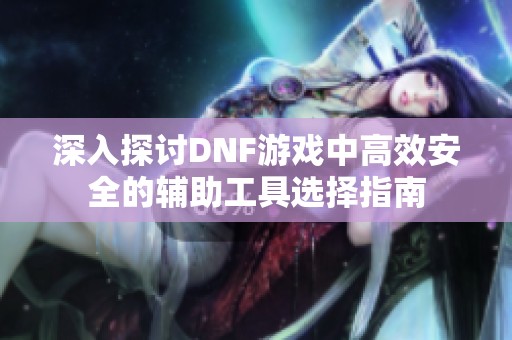 深入探讨DNF游戏中高效安全的辅助工具选择指南